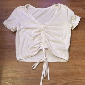 White shein top